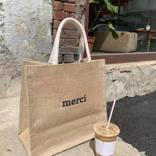 Túi cói merci kèm ảnh thật