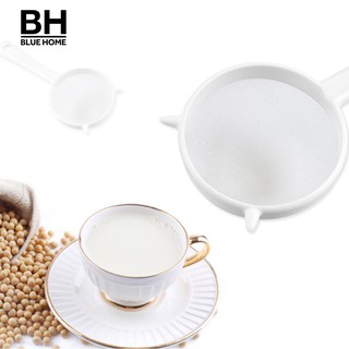 Kitchen Handheld Plastic Screen Tea Leaf Strainer Flour Sieve Colander