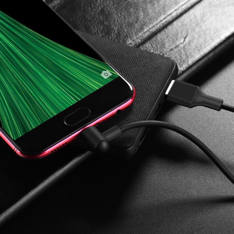 Cáp sạc Micro USB bẻ vuông góc 90 độ  BX7 dài 1m - Hàng Chính hãng