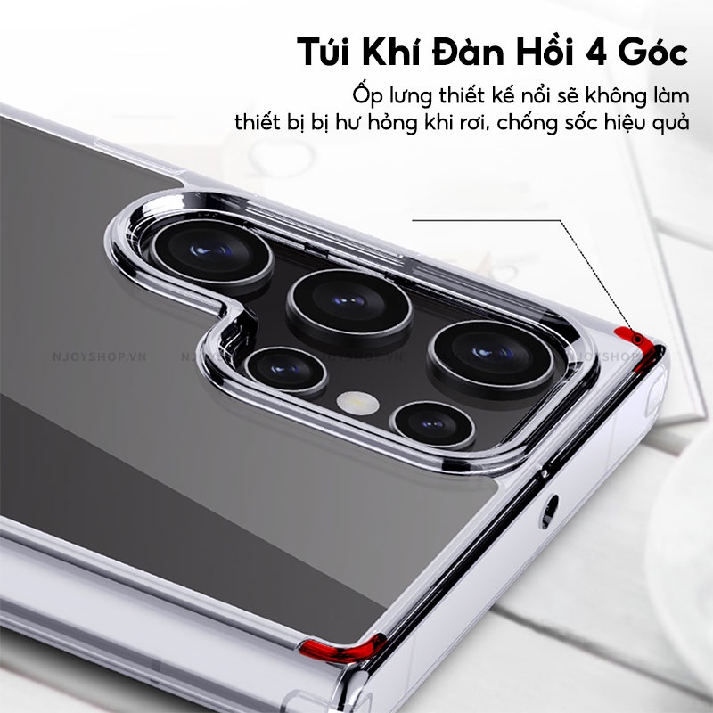 Ốp Trong Suốt Likgus Crystal Chống Ố Vàng Bất Tử Bảo Vệ Camera Lưng Pc Cứng Trong Suốt Chống Trầy Cho Samsung S22 Ultra