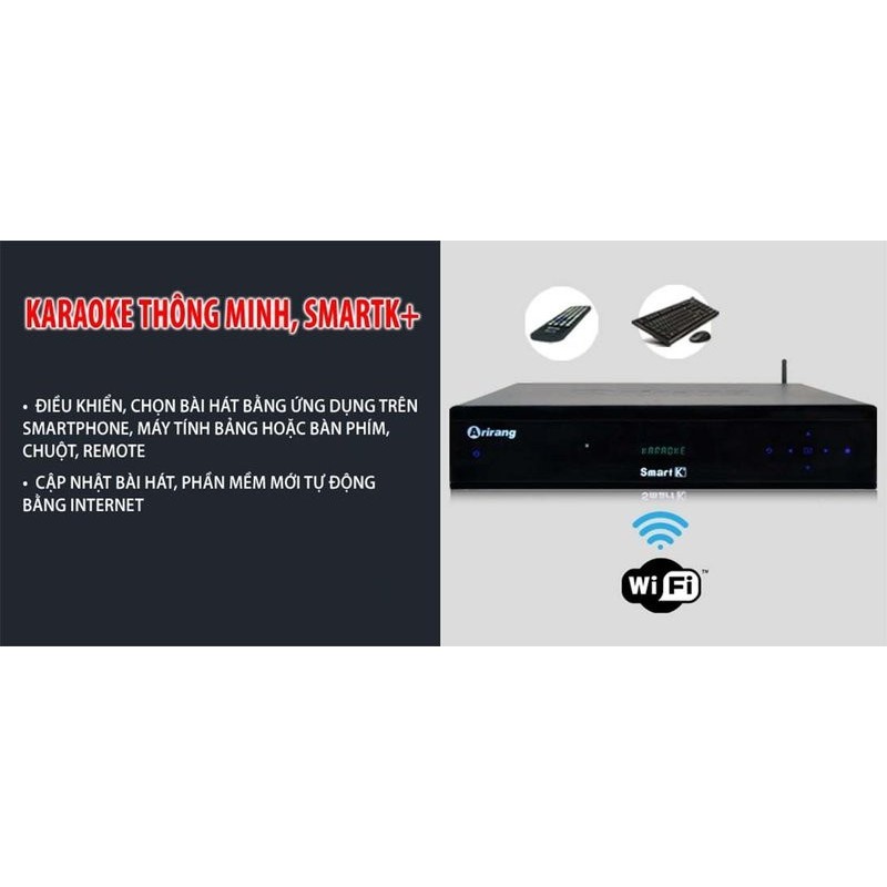 Đầu Karaoke Arirang Smart K+ , Kèm ổ cứng 3T Đã chép đầy nhạc