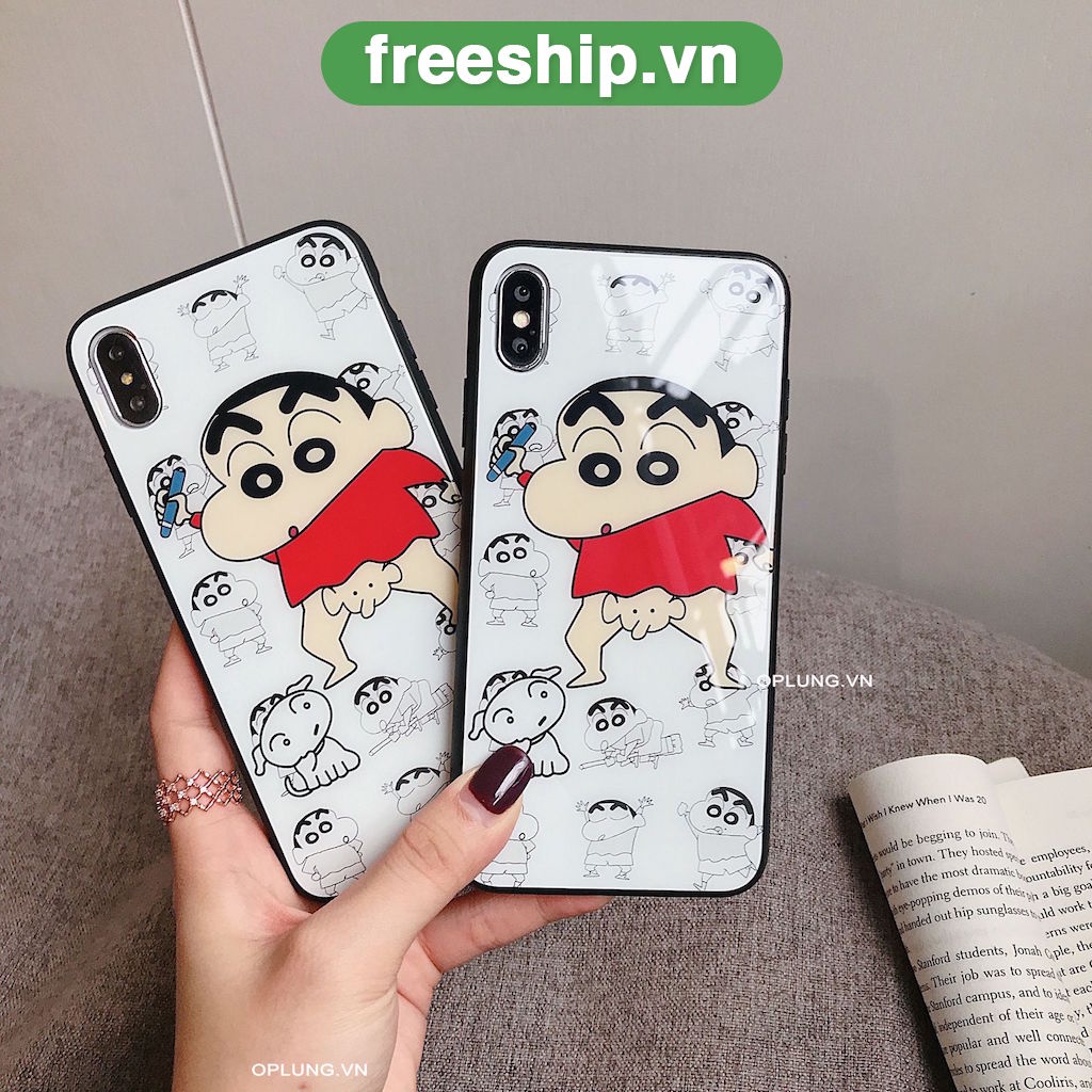 Ốp lưng iphone CẬU BÉ SHIN tinh nghich ốp iPhone KÍNH 7plus 8plus 6plus X Xs Xr Xsmax 11 11pro 12 12pro 13 13prom k324