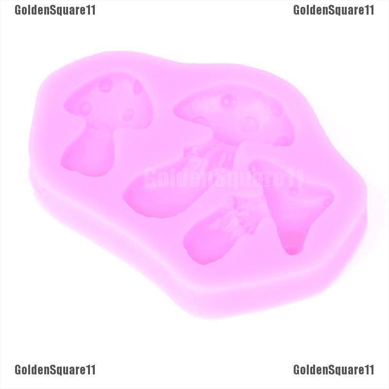 Khuôn silicone Tạo Hình Làm Bánh Kẹo Hình Cây Nấm 3d diy