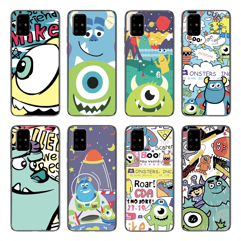 Cartoon Monster Back Cover Samsung Galaxy Note 20 Ultra 5G/M51/M01/A01 Core/XCover Pro Soft TPU Case