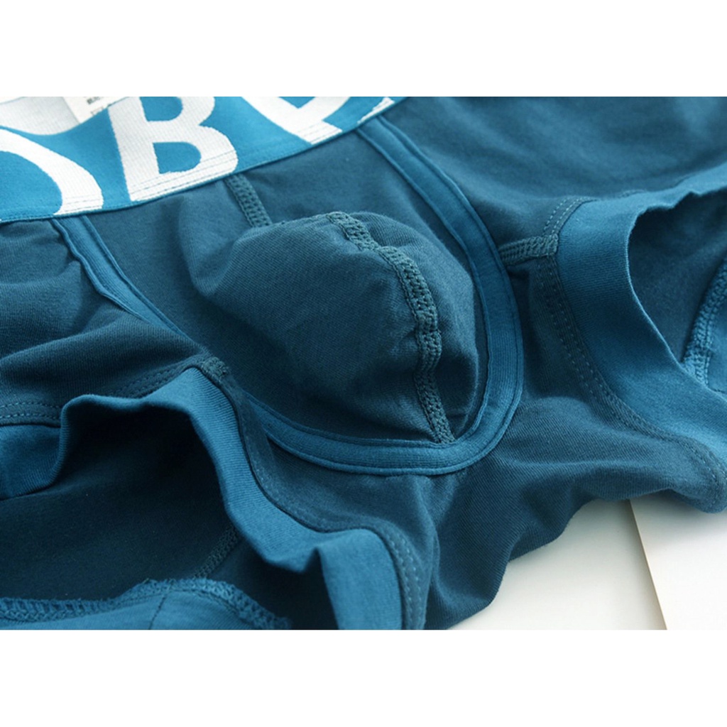 QUẦN LÓT NAM - BOXER Đùi Viền Bo Logo Summer - Cotton Xịn Sò