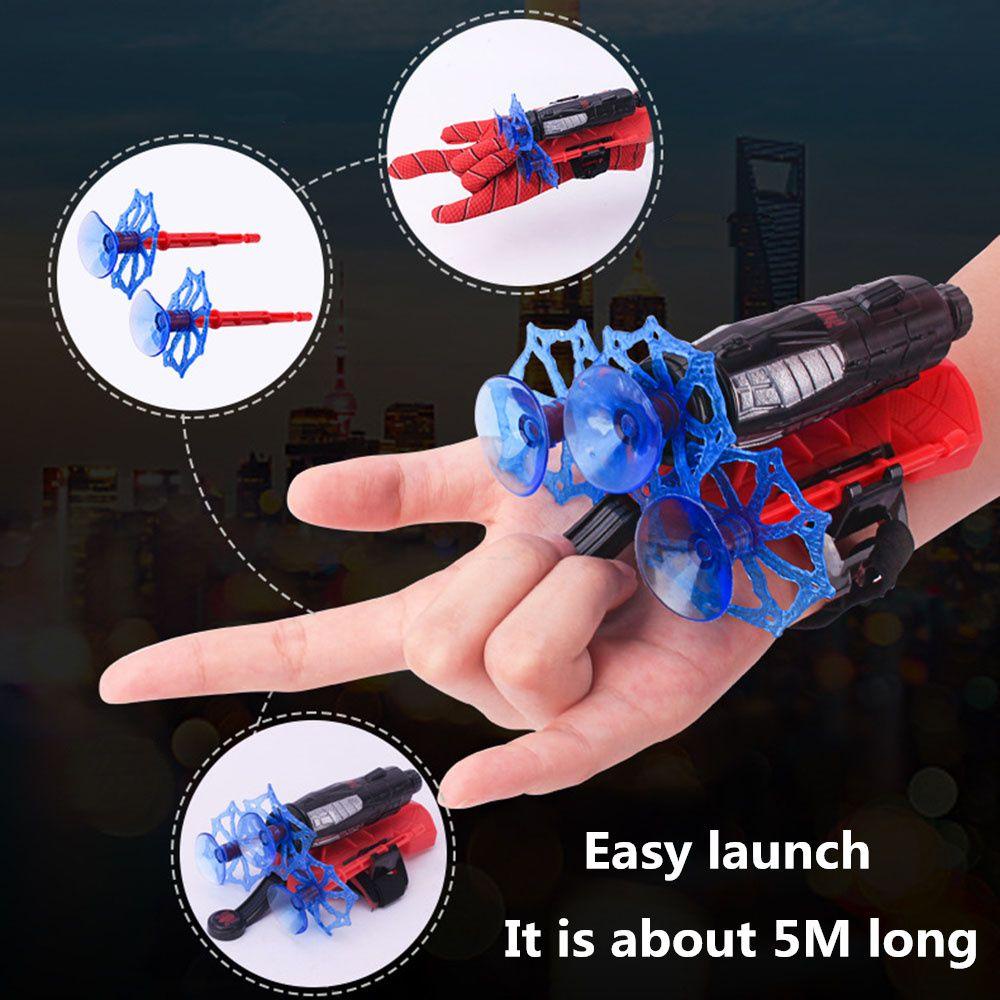 Layor1 Launcher Đồ Chơi Vòng Đeo Tay Hình Người Nhện Anh Hùng Web Shooter