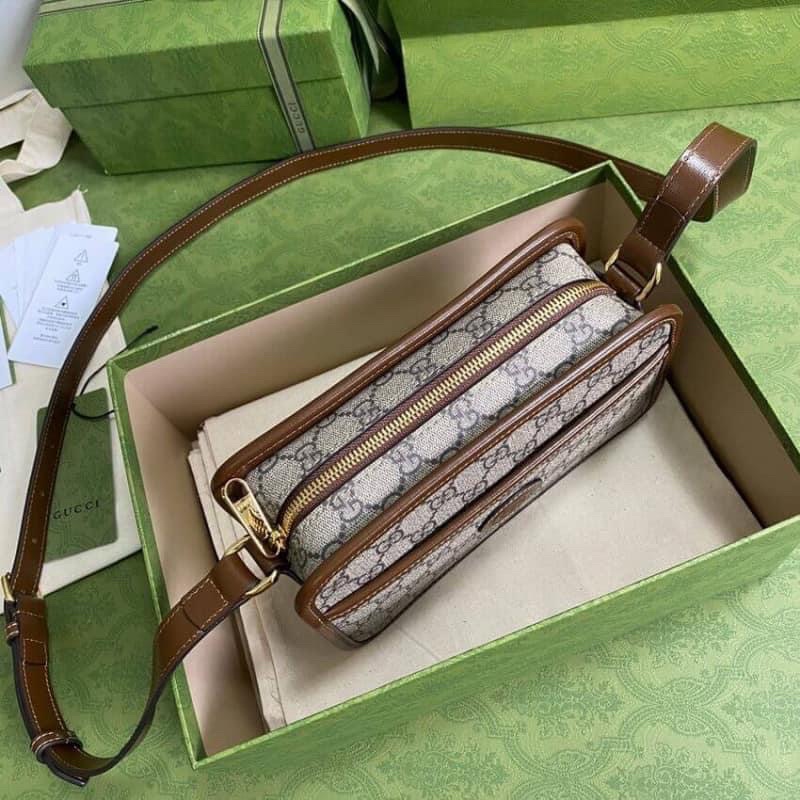 Túi đeo chéo Nam nữ Gc hộp interlocking size 22 Fullbox nam châm