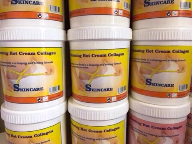KEM NÓNG TAN MỠ GIẢM BÉO VÀNG SKINCARE SLIMMING HOT CREAM COLLAGEN hộp 1kg