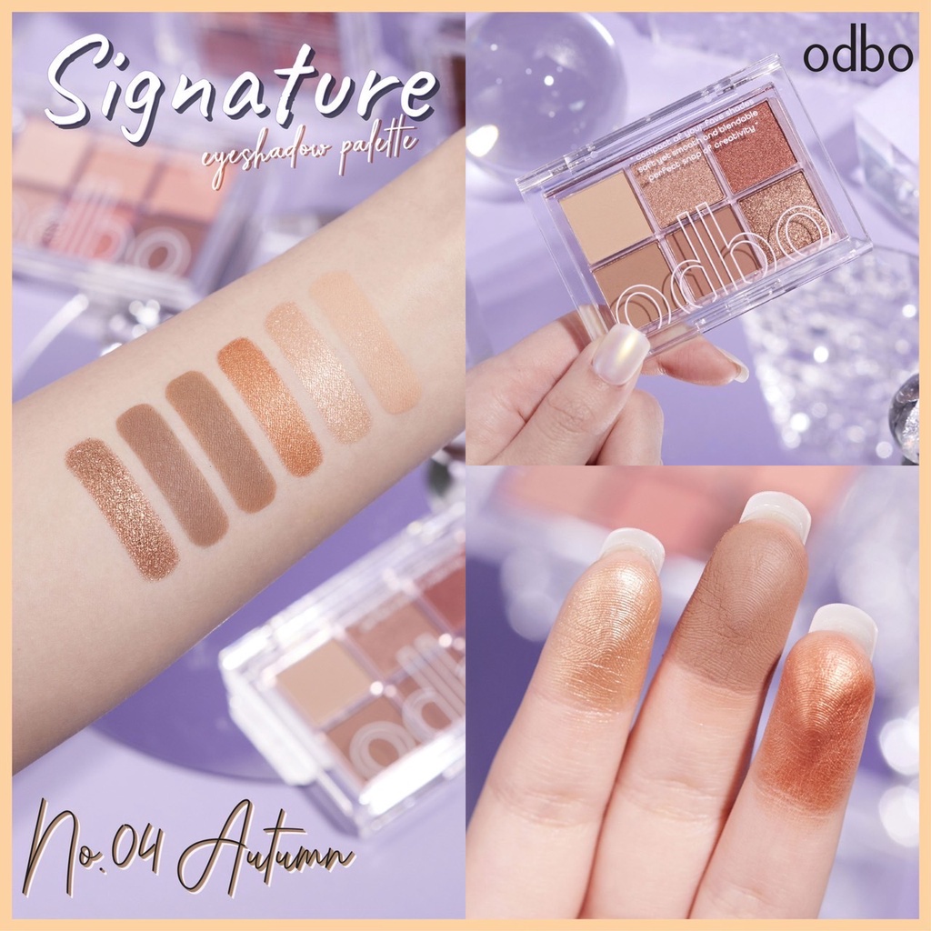 Bảng Phấn Mắt Odbo Tone Nâu Tây Signature Eyeshadow Palette OD276 - Bảng Màu Mắt Tông Nâu Trà Sữa