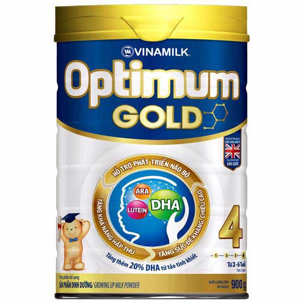 Sữa Optimum Gold 4, Vinamilk, 2-6 Tuổi, 900g