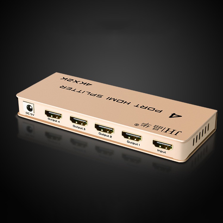 Bộ chia HDMI 4K 1 ra 4, splitter HDMI 1x4 - Jinghua F111 - Hồ Phạm