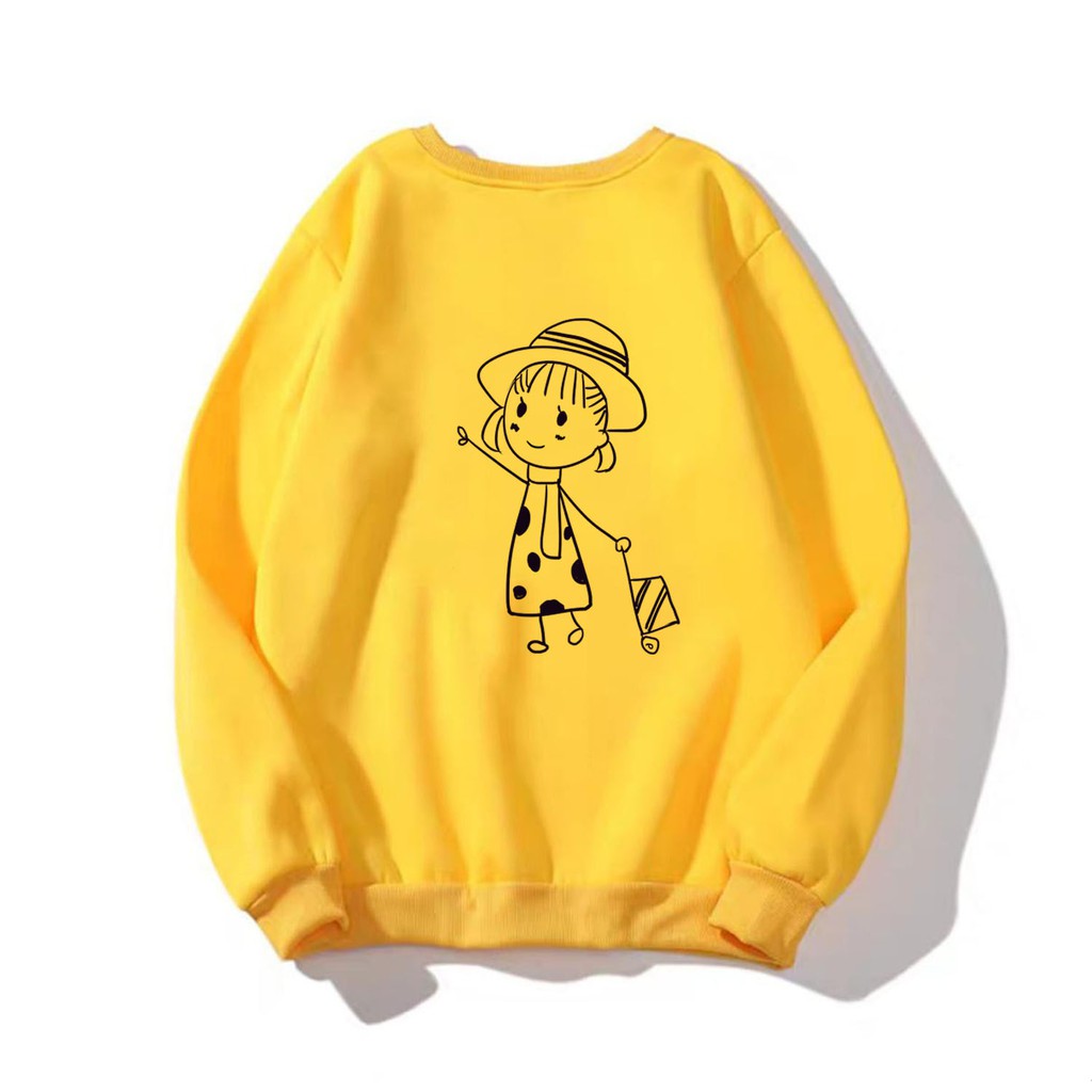 [FREESHIP_50K] Áo Sweater chui đầu nữ in hình cô gái dễ thương William - DS94 | BigBuy360 - bigbuy360.vn