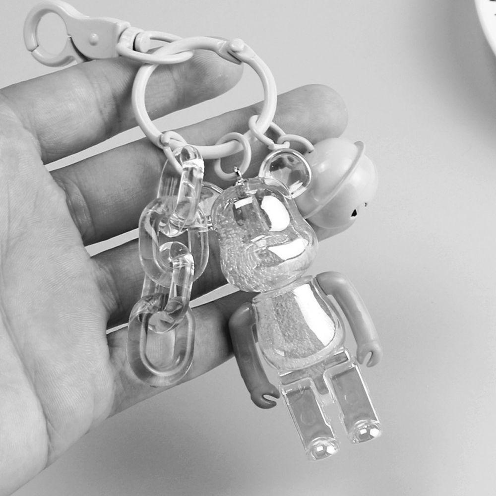 NICKOLAS Móc Khóa Hình Gấu Trong Suốt Đáng Yêu
