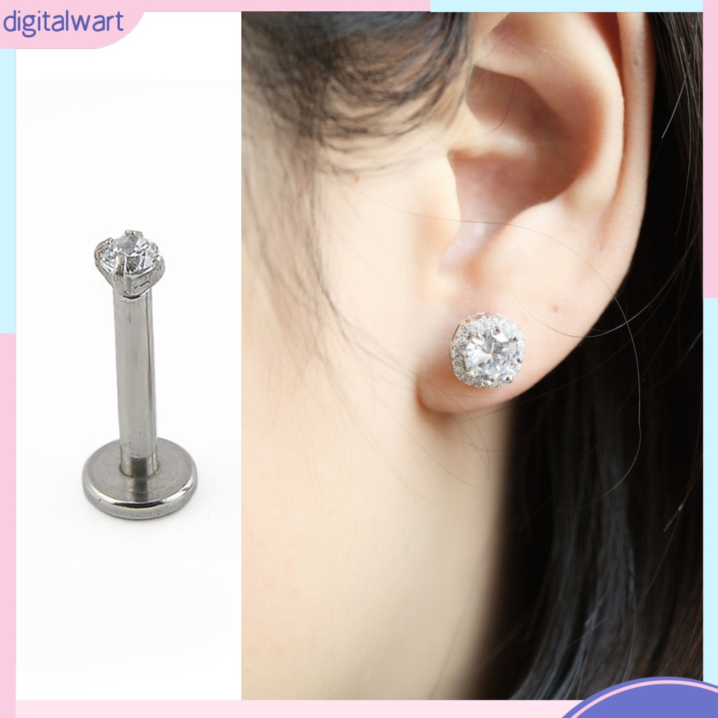 1 khuyên mũi đính kim cương giả cho nam nữ