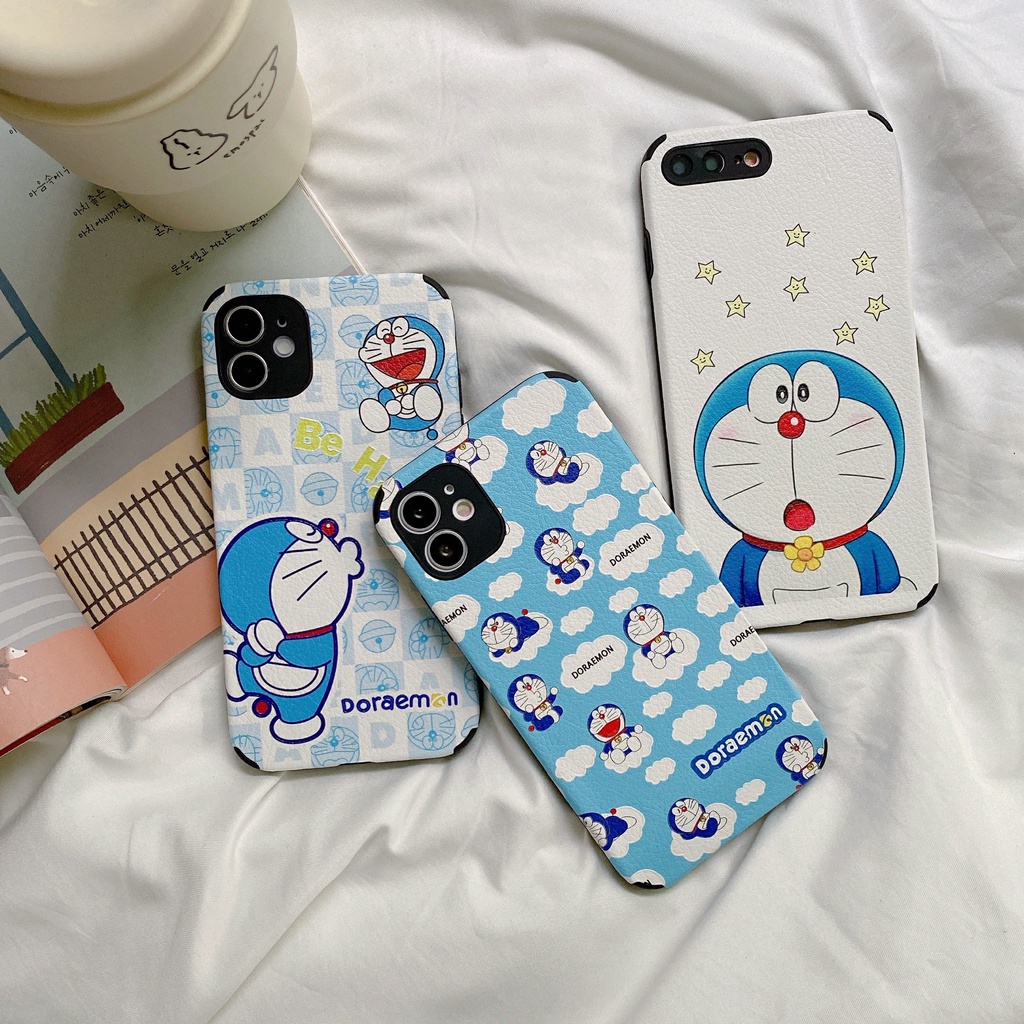 Ốp điện thoại cứng hình Doraemon dễ thương cho Vivo Y11 Y17 Y50 V9 Y12S Y93 Y97 V15 Y12 Y15 Y19 Y30 Y30i V15 Y83 Y81 Y85