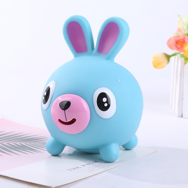 Đồ chơi bóp mềm hình động vật phát ra tiếng vui nhộn giúp giảm căng thẳng