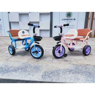 Xe đạp xích lô 2 ghế yên bọc da