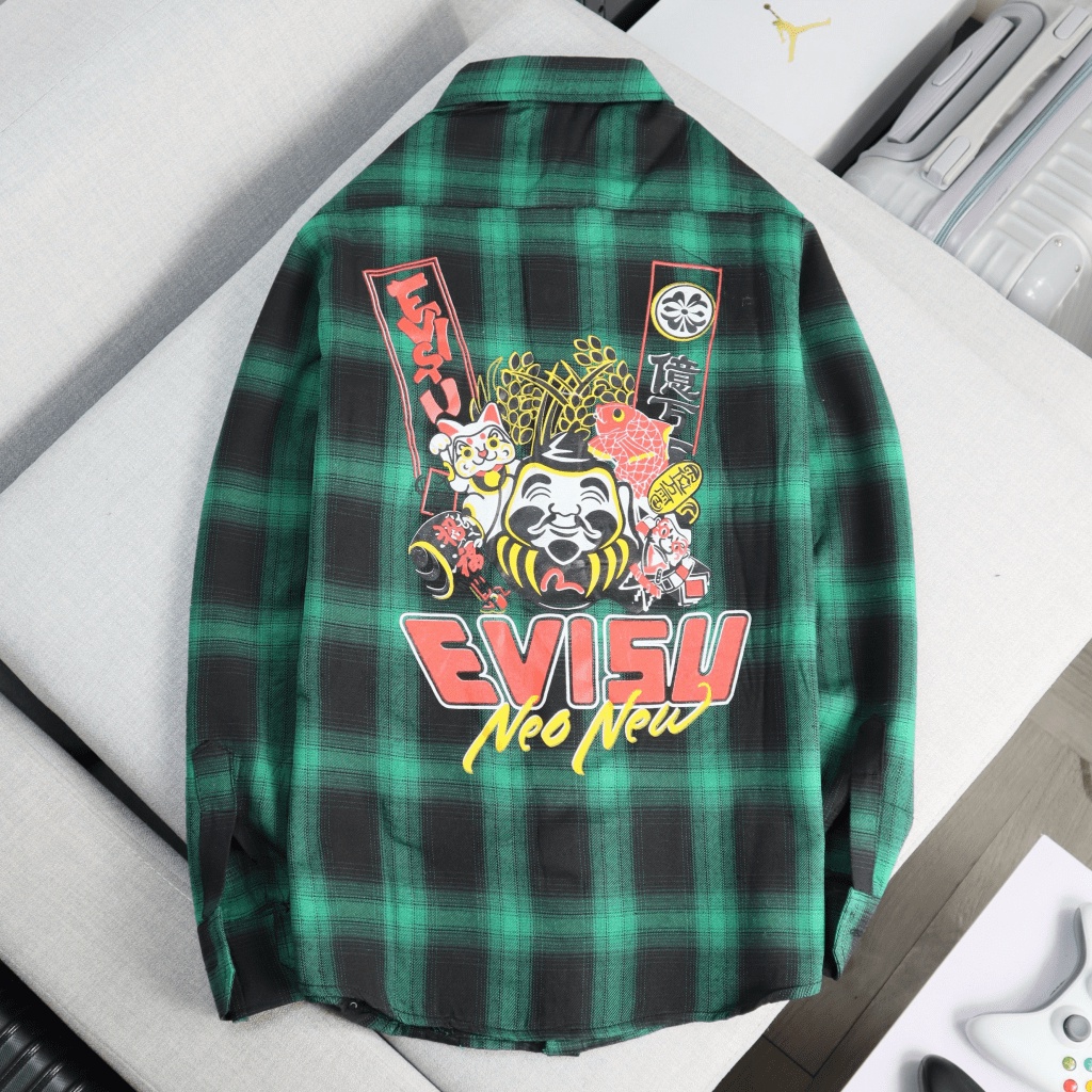 ÁO SƠ MI NAM- ÁO KHOÁC NAM CARO EVISUS NEO NEW THẦN TÀI ẬP VÀO NHÀ SIÊU MAY MẮN- CHẤT VẢI NỈ CARO MỀM MỊN MÁT CỰC HOT