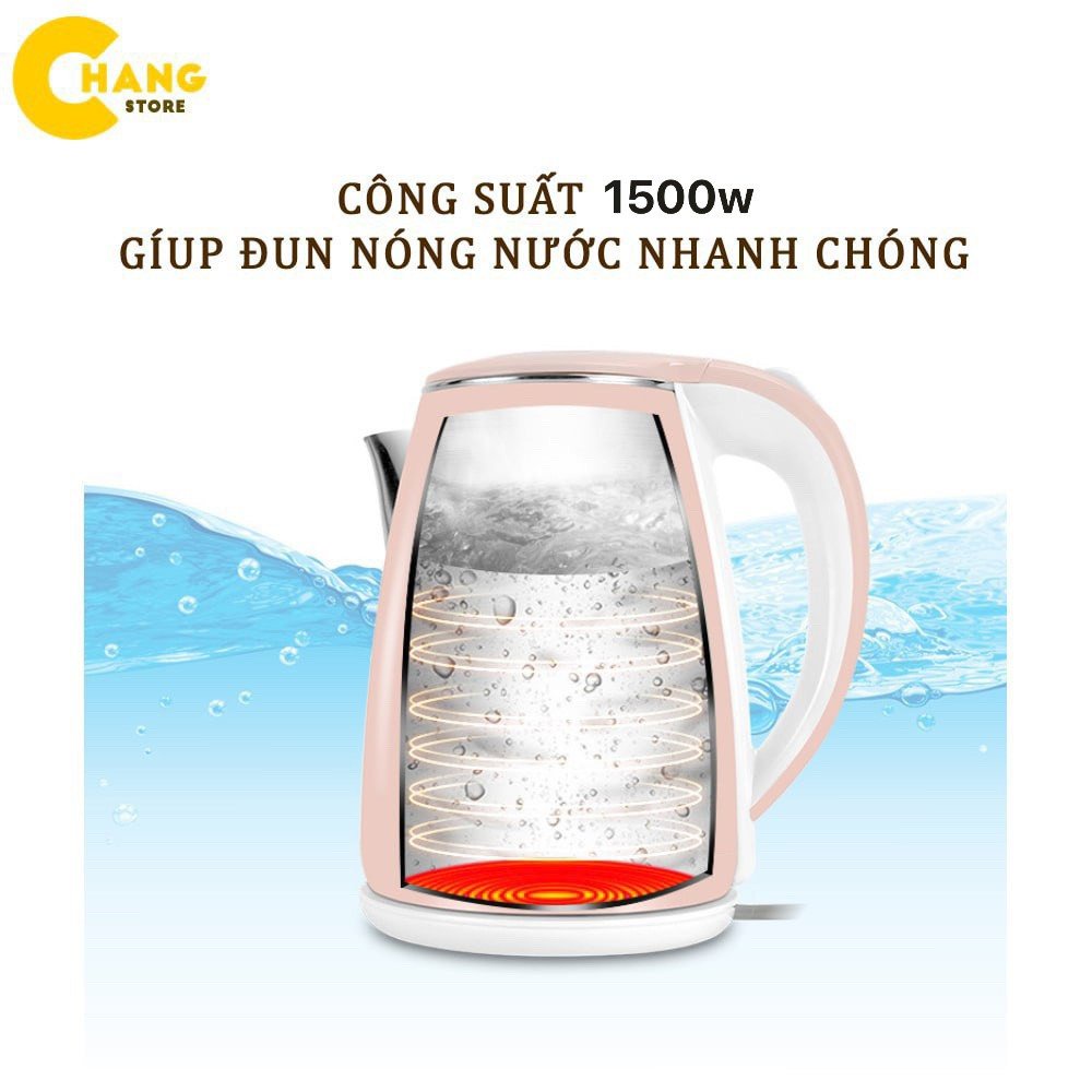 ẤM SIÊU TỐC 2 LỚP CHỐNG NÓNG CHỐNG GIẬT THÁI LAN 2.5L