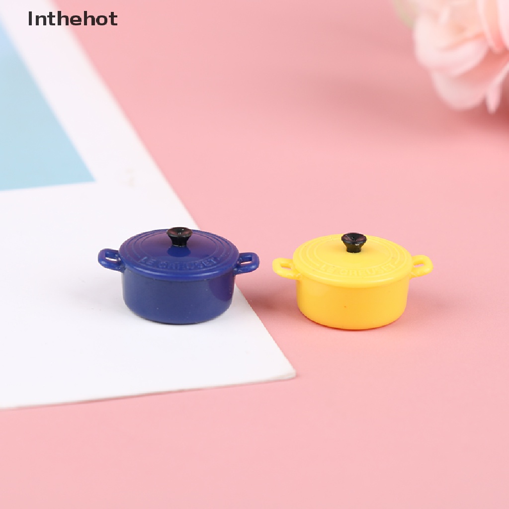 Bộ 3 Mô Hình Nồi Súp Trang Trí Nhà Búp Bê Tỉ Lệ 1 / 12