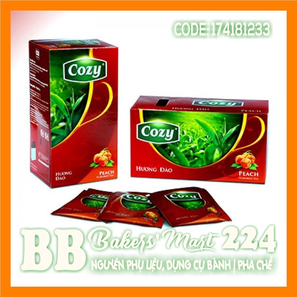 Trà ĐÀO túi lọc COZY - HỘP 50gr (25 gói x 2gr) | BigBuy360 - bigbuy360.vn