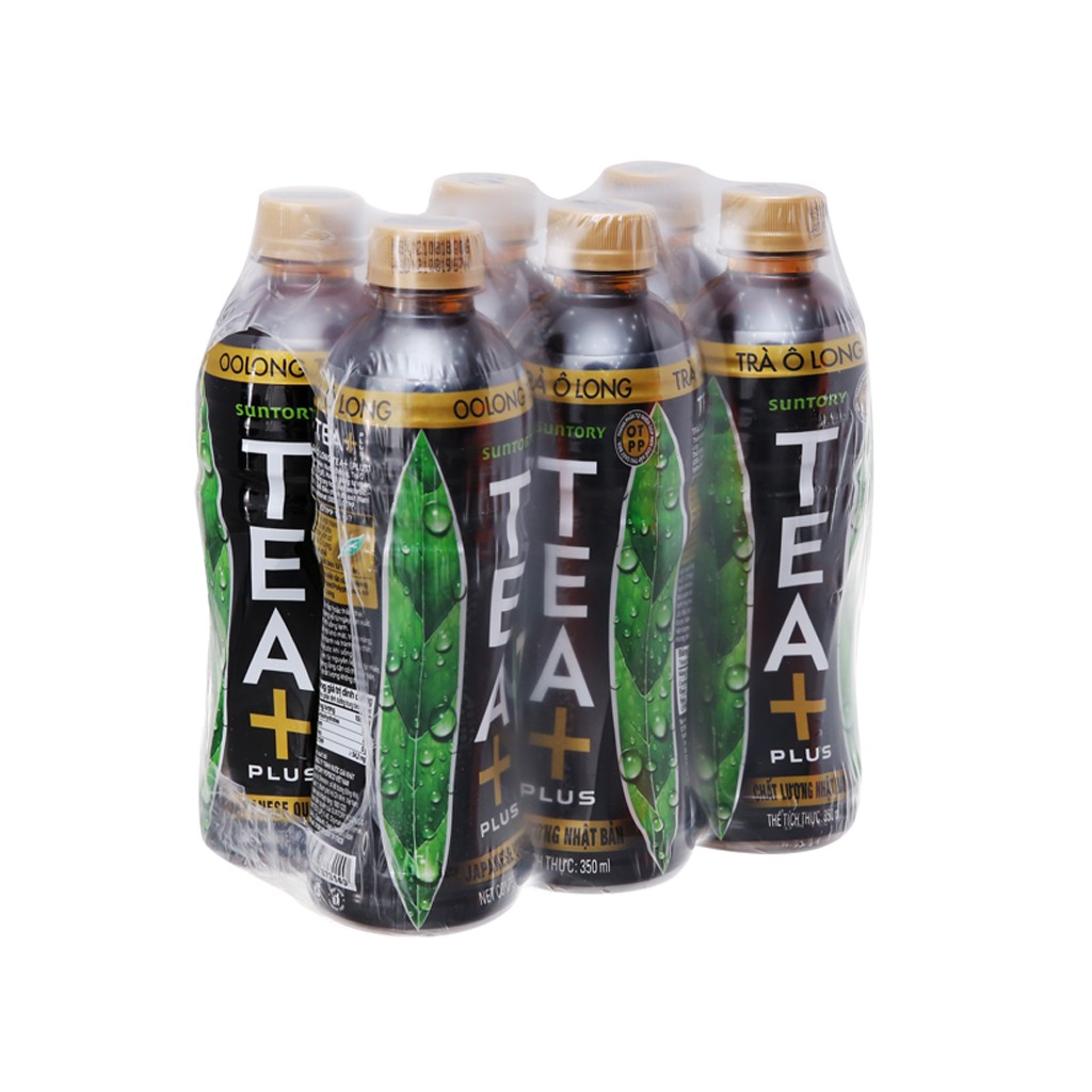 Lốc 6 chai trà ô long Tea Plus 350ml