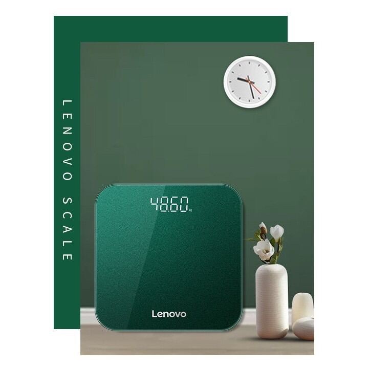 Chính Hãng  Cân Điện Tử Thông Minh LENOVO Cân Chính Xác , Mặt Kính Tráng Gương Sang Trọng - BẢO HÀNH CHÍNH HÃNG