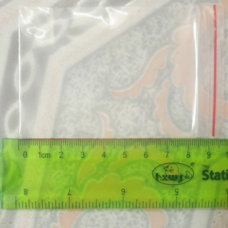 Túi ZIP chỉ đỏ 6cm x 8cm, gói 50 túi