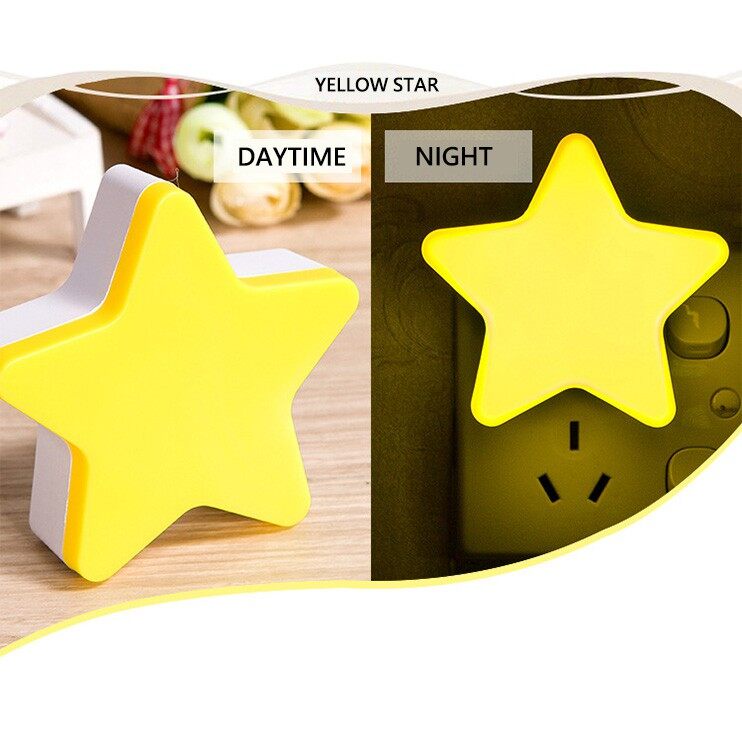 Đèn Ngủ Bóng LED Cảm Biến Thông Minh Hình Ngôi Sao Năm Cánh Dễ Thương Điều Khiển Từ Xa Tiện Dụng Trang Trí Phòng Khách / Phòng Ngủ