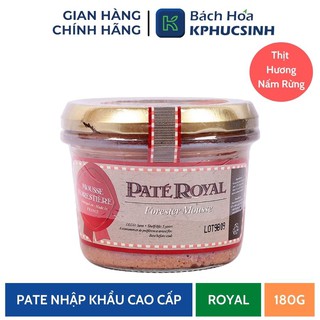 Tặng kèm lót ly Pate Royal Thịt Hương Nấm Rừng Dạng Nhuyễn 180G thumbnail