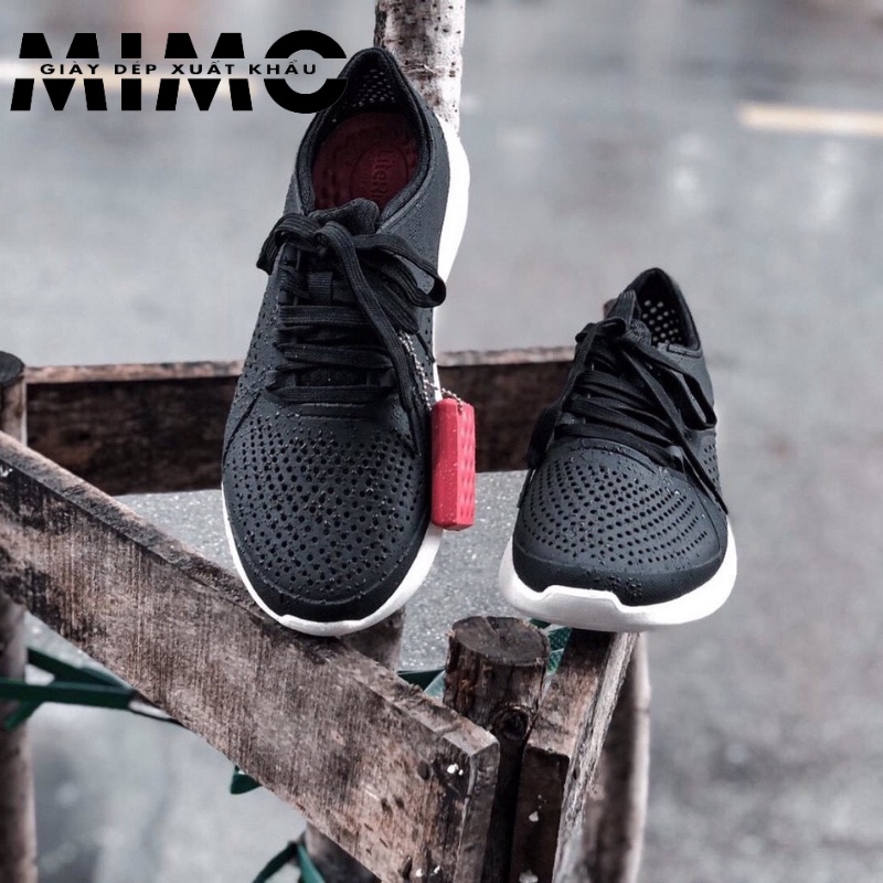 Giày nam Cross Pacer Literide màu đen trắng box cao cấp, êm mềm nhẹ, chống trơn trượt cho nam nữ
