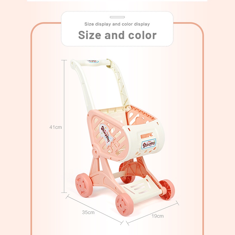 Đồ chơi xe đẩy mua sắm ZHAN QI TOYS dễ thương cho bé