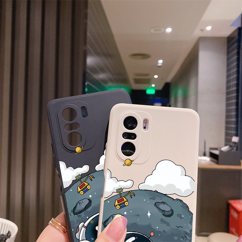 Ốp Điện Thoại Kiểu Phi Hành Gia Hoạt Hình Cho Redmi Note 11 Pro Poco M5s C40 F4 M4 Pro 4G Redmi 10 5G Poco