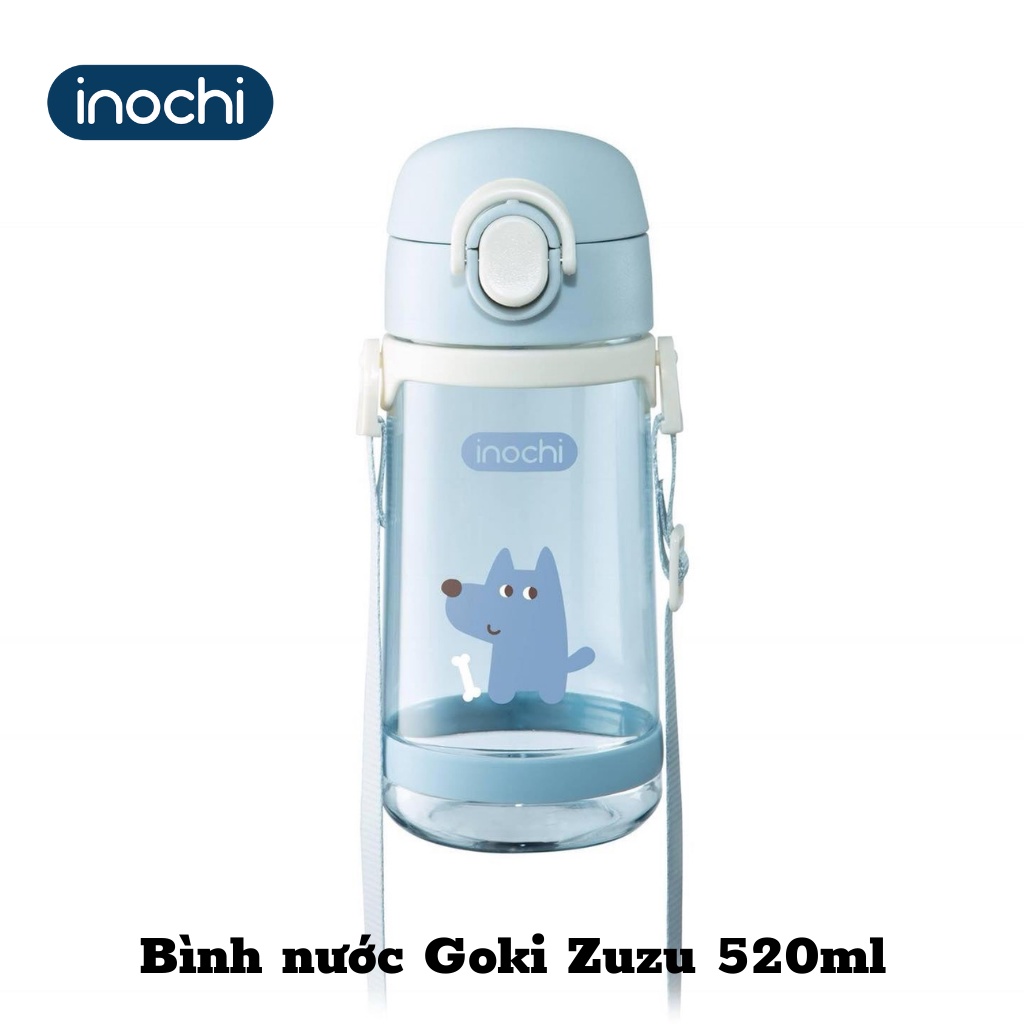 Bình Nước Goki Rudy 450ml Cho Bé INOCHI, Chất Liệu Nhựa Cao Cấp, An Toàn Với Đủ Dung Tích