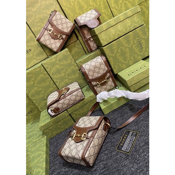 GUCCI PHONE BOX 1955 Size : 11, 5 x 17 x 4 CM FULLBOX , TÚI VẢI HÃNG Giá 405k