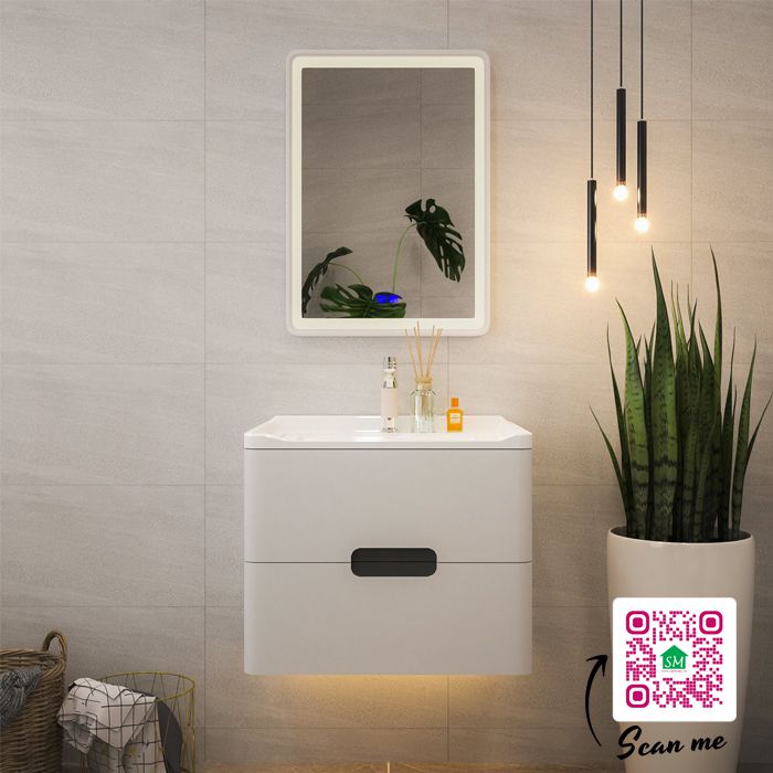GƯƠNG PHÒNG TẮM ĐÈN LED CÓ SƯỞI TRÊN GƯƠNG SMHOME GNT12