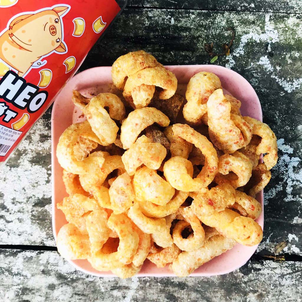 Da heo cháy tỏi, da heo chiên giòn tỏi ớt đồ ăn vặt YOYO | BigBuy360 - bigbuy360.vn