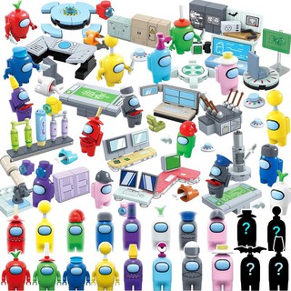 Bộ 8 mô hình trò chơi lắp ráp nhân vật game Among Us cho bé  lego minecraft
