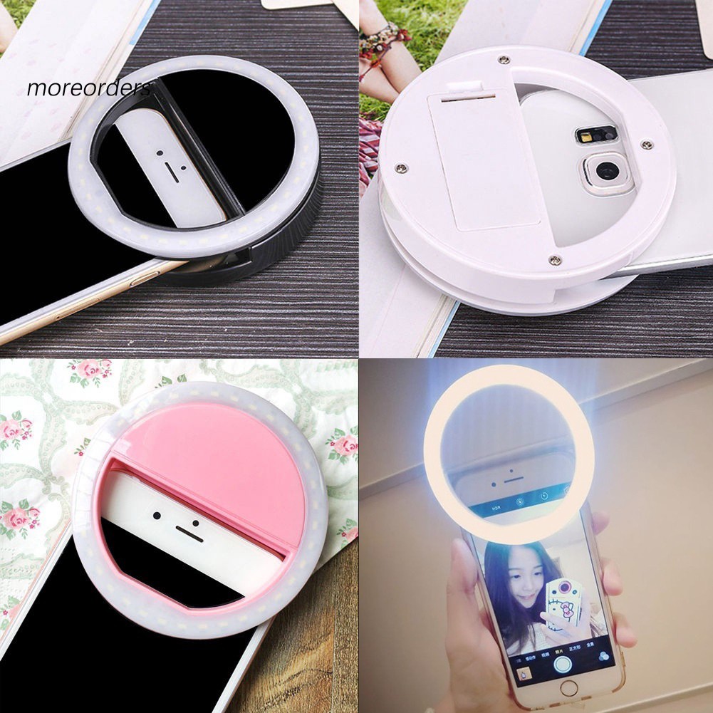 Vòng đèn LED trợ sáng chụp ảnh selfie cho điện thoại iPhone Android