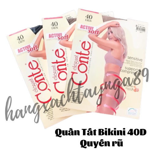 Quần tất Conte 40D Nga thon gọn, dai, mềm mịn, đàn hồi cao