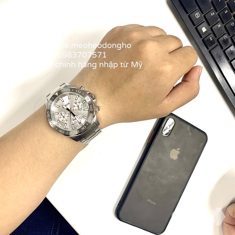 ĐỒNG HỒ NAM FOSSIL BANNON  SILVER STYLE COPPER TONE