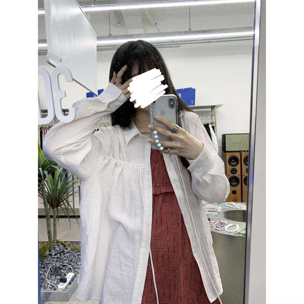 Áo Sơ Mi Chống Nắng Tay Dài Dáng Rộng Màu Trơn Thời Trang 2022