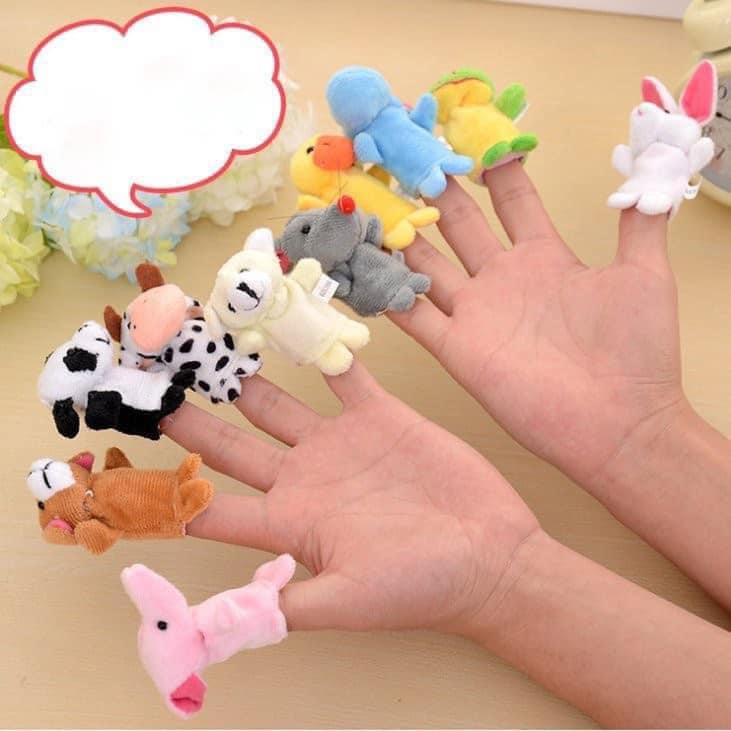Bộ đồ chơi rối ngón tay 10 con động vật giúp bé sáng tạo phát triển trí tuệ