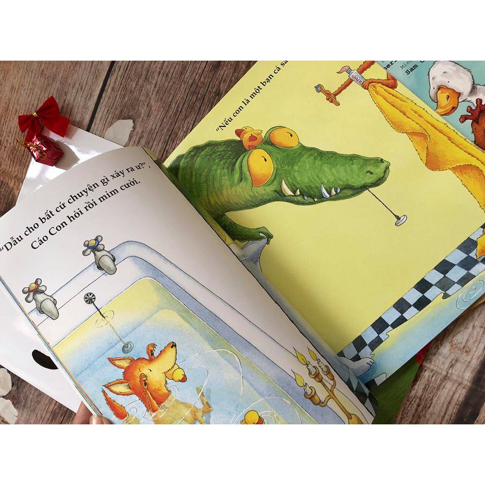 Sách - Combo 4 cuốn Picture Book Song Ngữ (Dành Cho Trẻ Từ 3-8 Tuổi) + Sổ tay gia đình