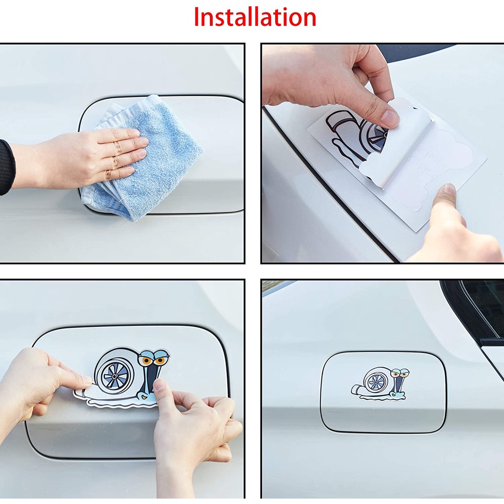 1 Miếng Dán Phản Quang Chống Nước Hình Ốc Sên Hoạt Hình Dễ Thương Trang Trí Cửa Sổ Xe Hơi Xe Tải SUV Laptop