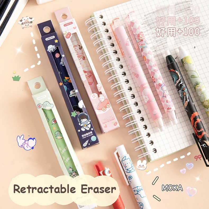 Gôm Tẩy Dạng Nhấn Bằng Cao Su Họa Tiết Hoạt Hình Dễ Thương Có Thể Thu Gọn