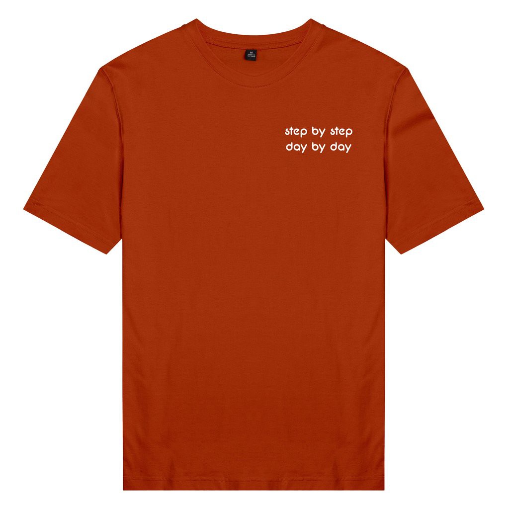 Áo thun ngắn tay unisex Chodole cho cả nam và nữ, chất liệu vải cotton in cotton 100%  in chữ step b