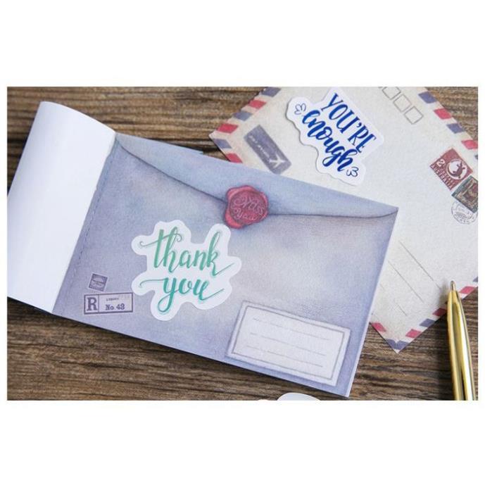 Bộ 46 Sticker Hàn Quốc Chữ Viết dán trang trí E03