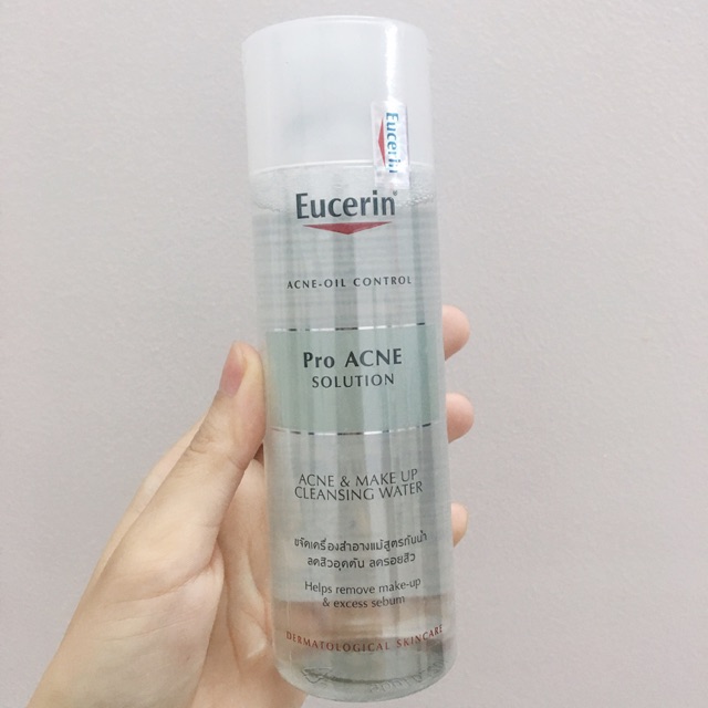 Nước tẩy trang Eucerin Pro ACNE Solution Acne & Make-up Cleansing Water 200ml