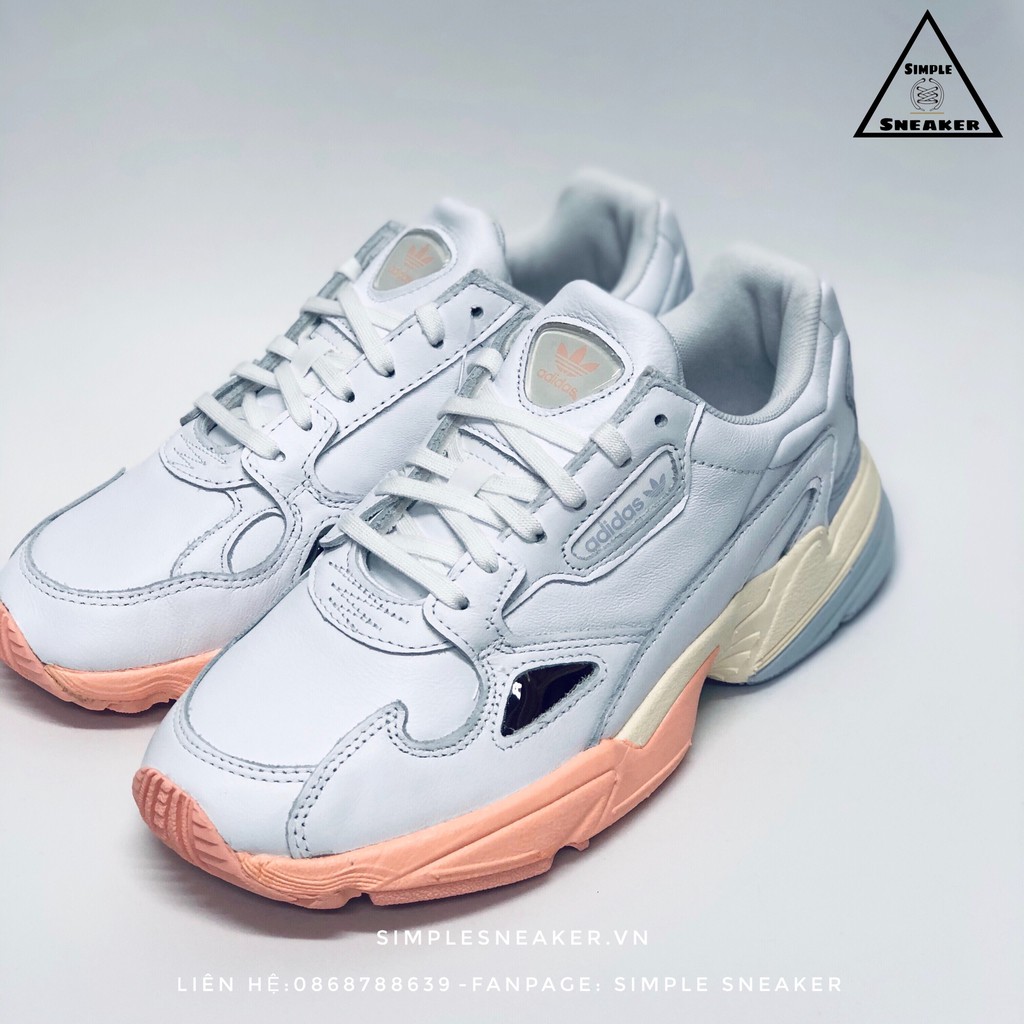 Giày Adidas Nữ FREESHIP Adidas Falcon Glow Pink Chính Hãng - Giày Nữ Falcon W Chuẩn Auth [EG8141] Full Da Cao Cấp